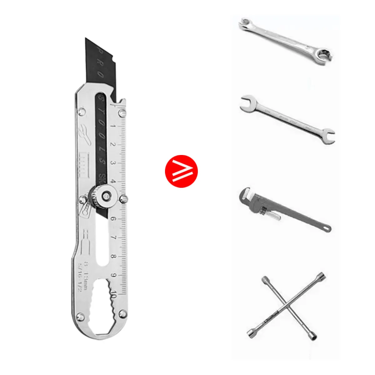 1 Set Multifunctional Stainless Steel Utility Knife Wallpaper Edge Cutting Tool