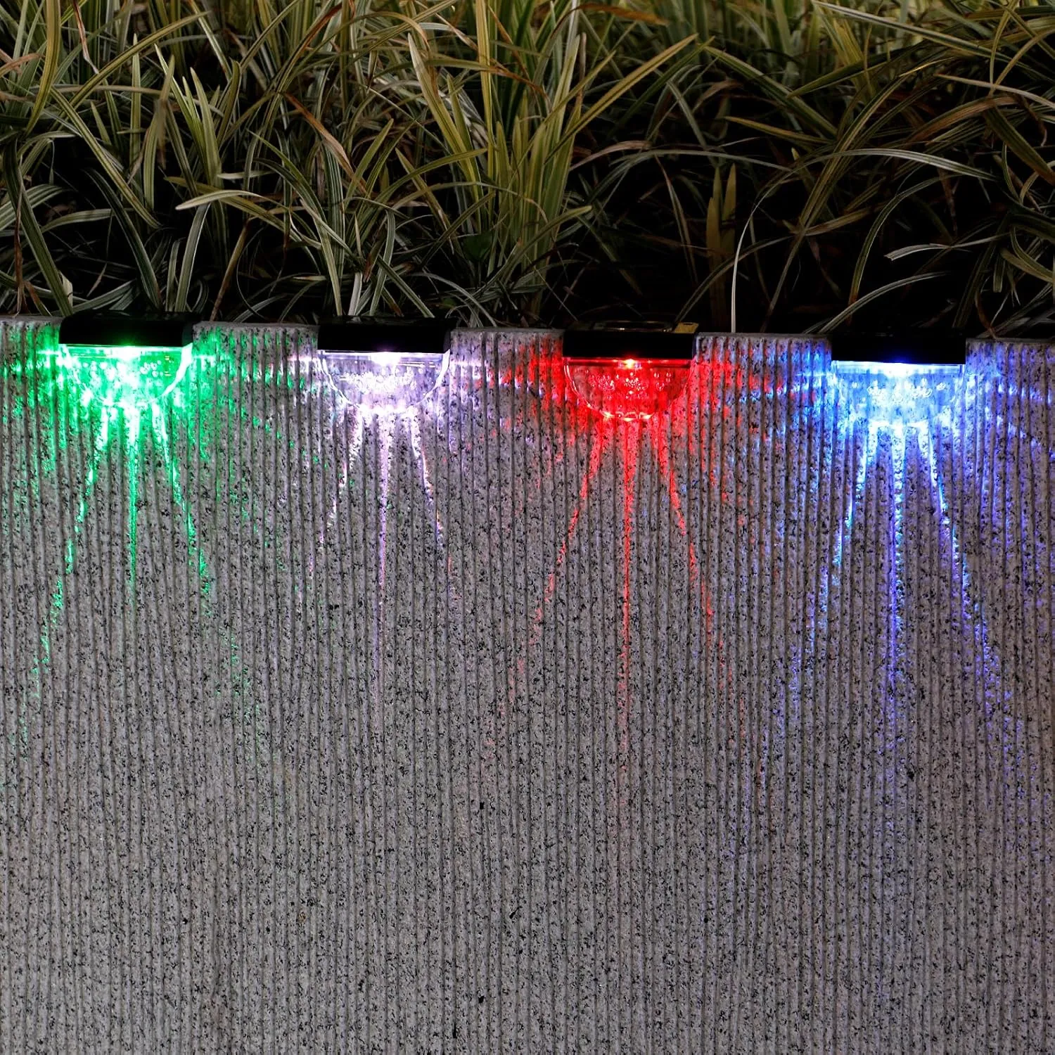12 Pack Solar Deck Lights Outdoor, Solar Step Lights Waterproof for Outside, Yard, Patio, Garden, Pool, Railing, Stairs, Fence (Color Changing)