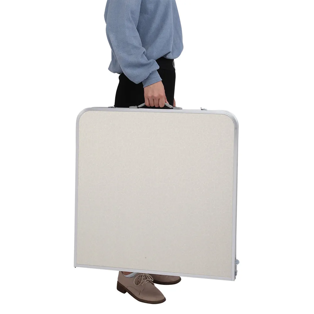 120 x 60 x 70 4Ft Portable Multipurpose Folding Table White