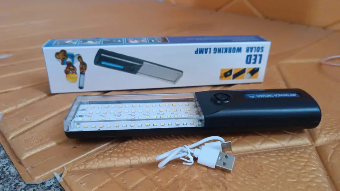 14451 Portable Solar LED Lamp Light Emergency Work Light (1 Pc)