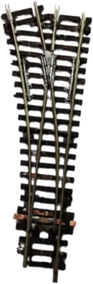 1:87 HO Scale Train Track Model Train Scene Accessory Educational Rail Connection Train Model Steering Sand Table Landscape, Left Turn
