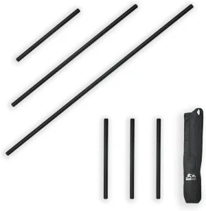 2’ & 4’ & 6’ Collapsible Multifunctional Portable Foam Padded Training Staff for Safe Practice Bo Staff Escrima Stick Yoga Stick with Carry Bag