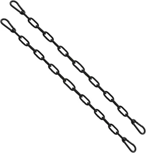 2 Pack 39.4" Hanging Chair Chain with 4 Carabiners, 3/16" Capacity Hanging Kits, 330lbs Heavy Duty Hanging Chair Hardware for Lights Plants Hammock Swing Hanging Chair Punching Bags Sandbag Yoga Gym
