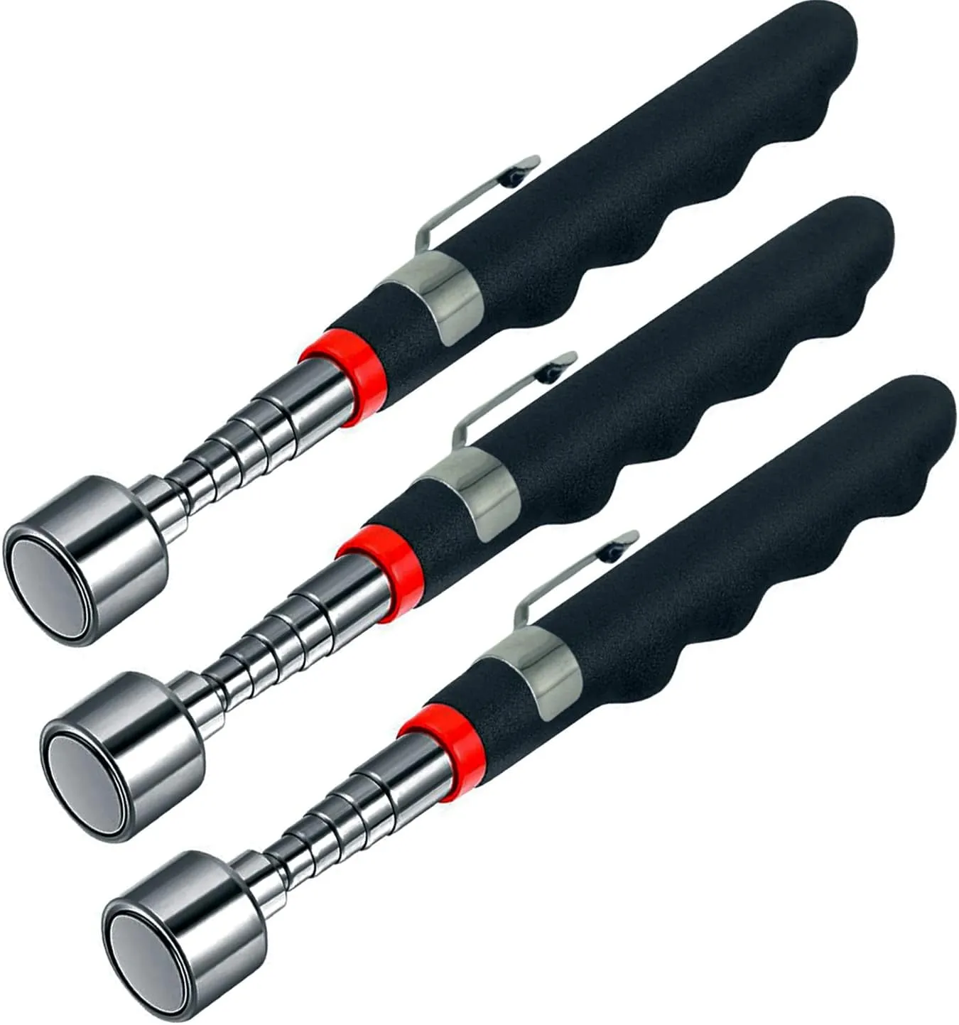 20lb Telescoping Magnetic Pick Up Tool Extendable 31" Telescopic Magnet Stick Useful for Hard-to-Reach,Sink Drains Automotive Gifts for Men Women Husband Birthday Father's Day,Christmas(3PCS)