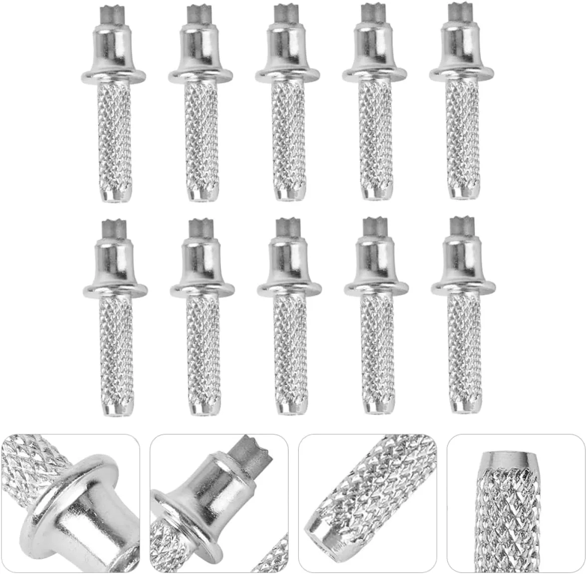 20pcs Trekkingwalking Poles Tips Tips, Tungsten Trekking Pole Stick for Cane Alpenstock Universal Hiking Rod Carbide Replacement Mountaineering Standard Tip Walking Steel