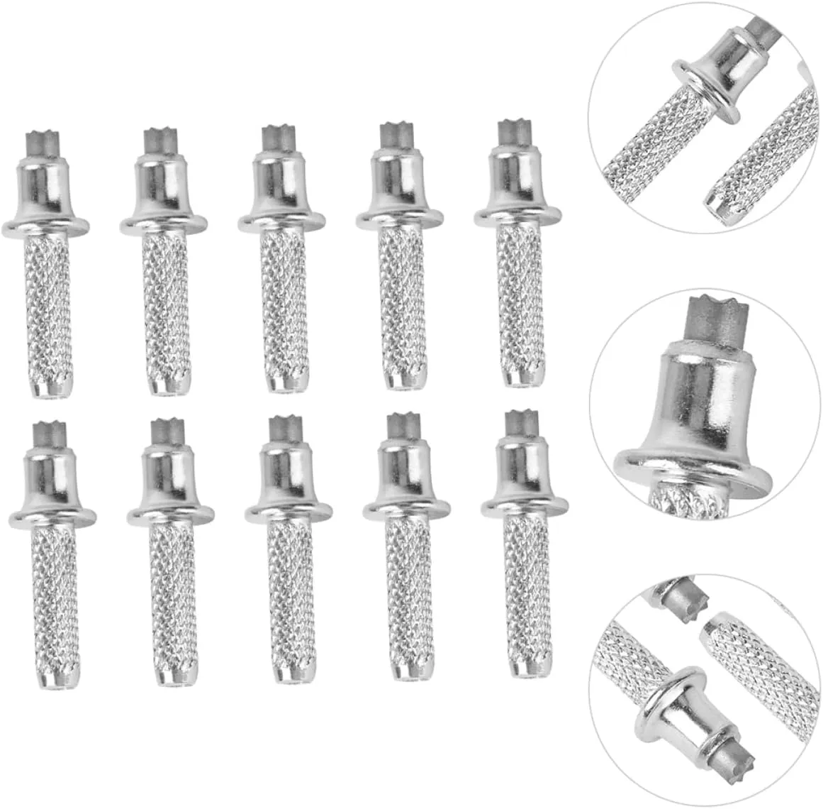 20pcs Trekkingwalking Poles Tips Tips, Tungsten Trekking Pole Stick for Cane Alpenstock Universal Hiking Rod Carbide Replacement Mountaineering Standard Tip Walking Steel