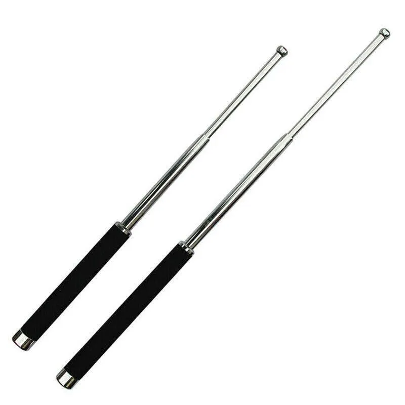 21" 26" Telescopic Stick Whip Portable Pocket  Baton Retractable Outdoor Tool