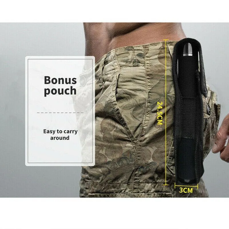 21" 26" Telescopic Stick Whip Portable Pocket  Baton Retractable Outdoor Tool