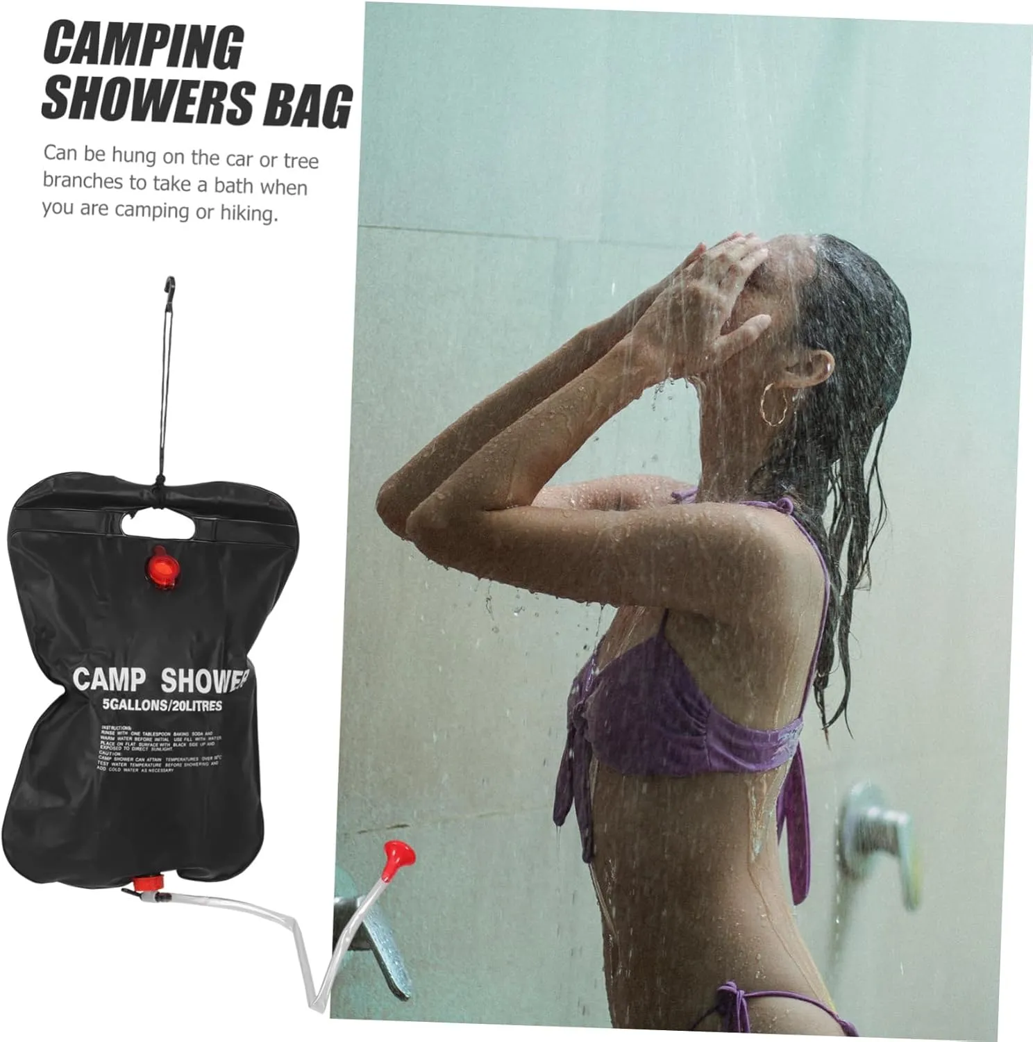 2pcs Crystal Spider Peel and Stick Wallpaper Bath Bag Shower Bag Praise Dance Flags Black Bicycle