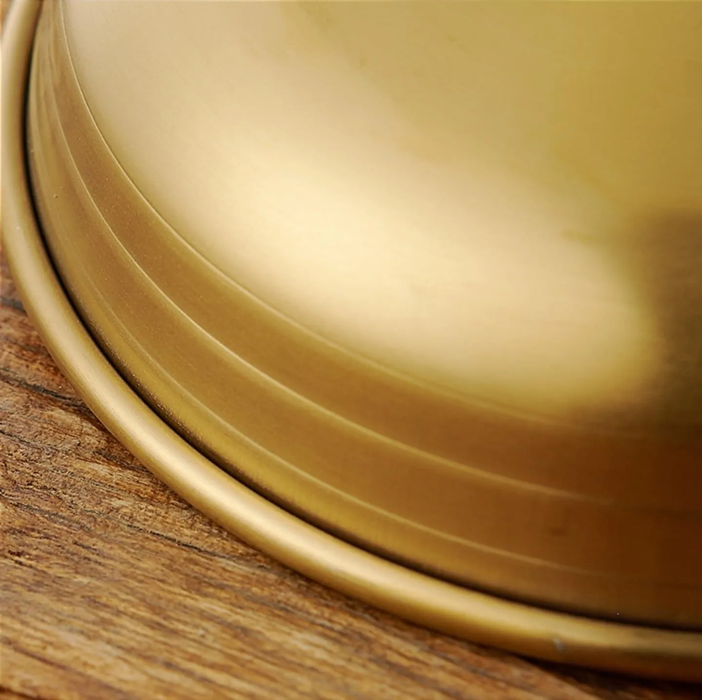 2PCS Korean Style 304 Stainless Steel Plate Outdoor Hiking Portable Tableware(Gold1,Medium)