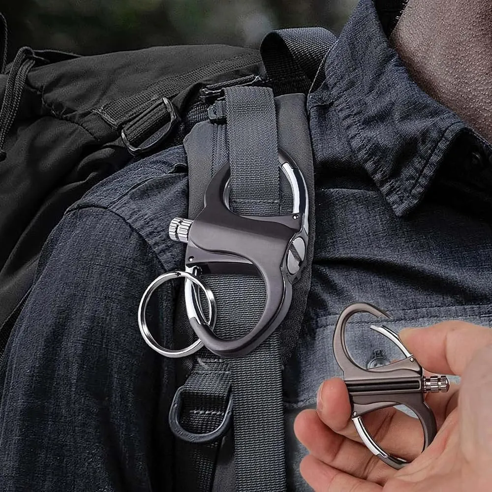 2Pcs Metal Keychain Lighter, 2025 New Lighter Key Chain, Metal Unlimited Waterproof Stick for Outdoor Camping (Gold-2Pcs)