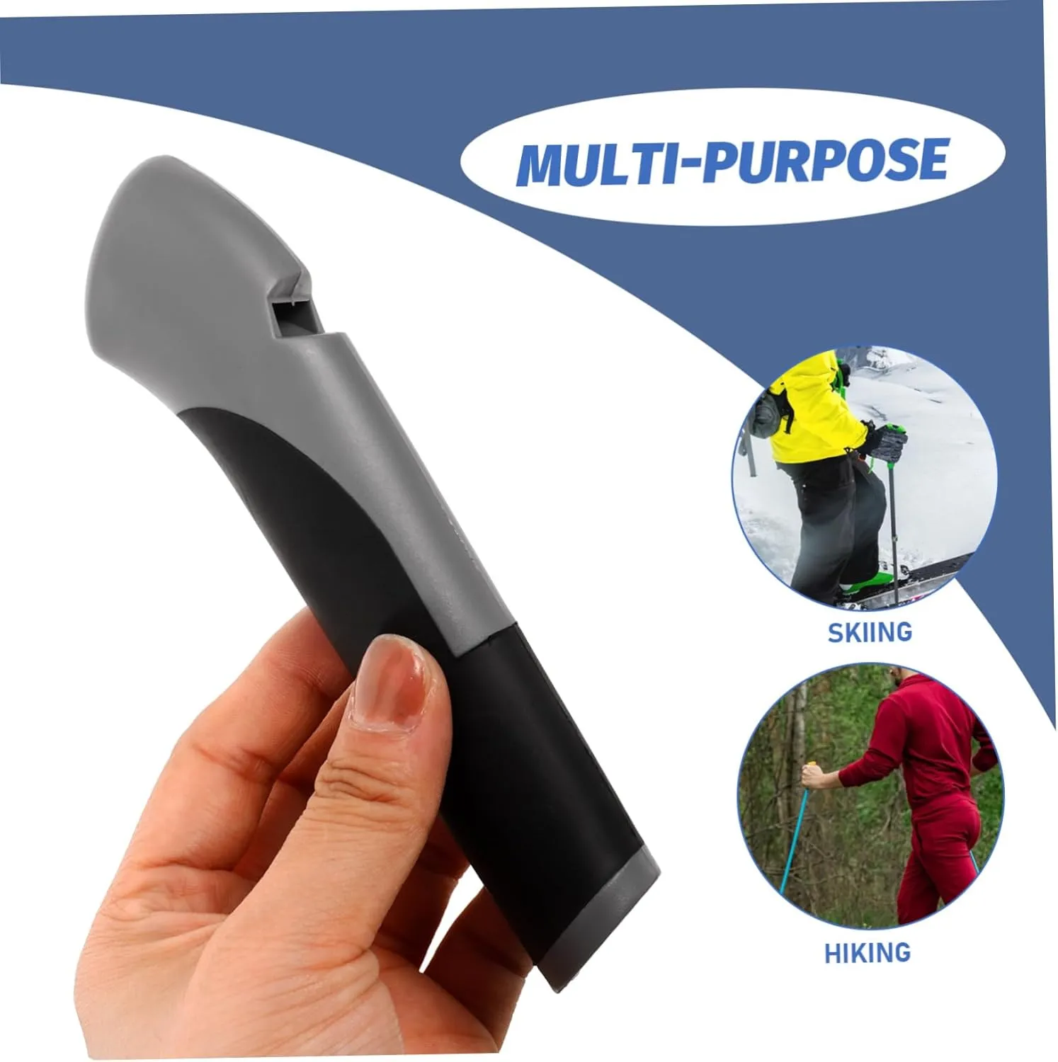 2pcs Trekking Pole Handle Skiing Supplies Trekking Stick Handle Trekking Pole Tool Handle for Ski