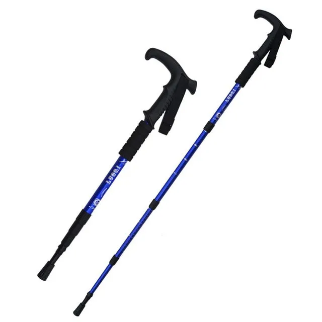 2pcs trekking poles Nordic Walking cane telescopic baton Aluminium Alloy nordic Walking Stick with hiking accessories