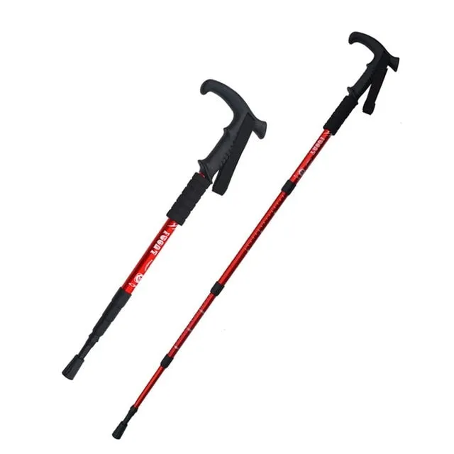 2pcs trekking poles Nordic Walking cane telescopic baton Aluminium Alloy nordic Walking Stick with hiking accessories
