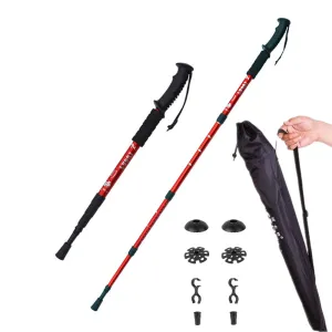 2pcs trekking poles Nordic Walking cane telescopic baton Aluminium Alloy nordic Walking Stick with hiking accessories