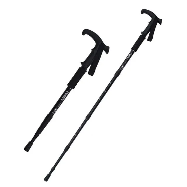 2pcs trekking poles Nordic Walking cane telescopic baton Aluminium Alloy nordic Walking Stick with hiking accessories