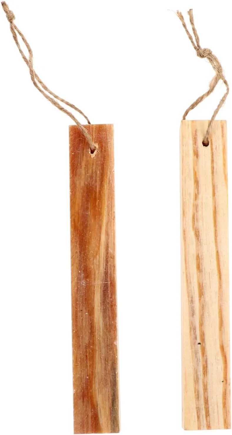 2pcs Wooden Fire Starter Fatwood Ignition Strips for Camping Barbecue and Outdoor Cooking