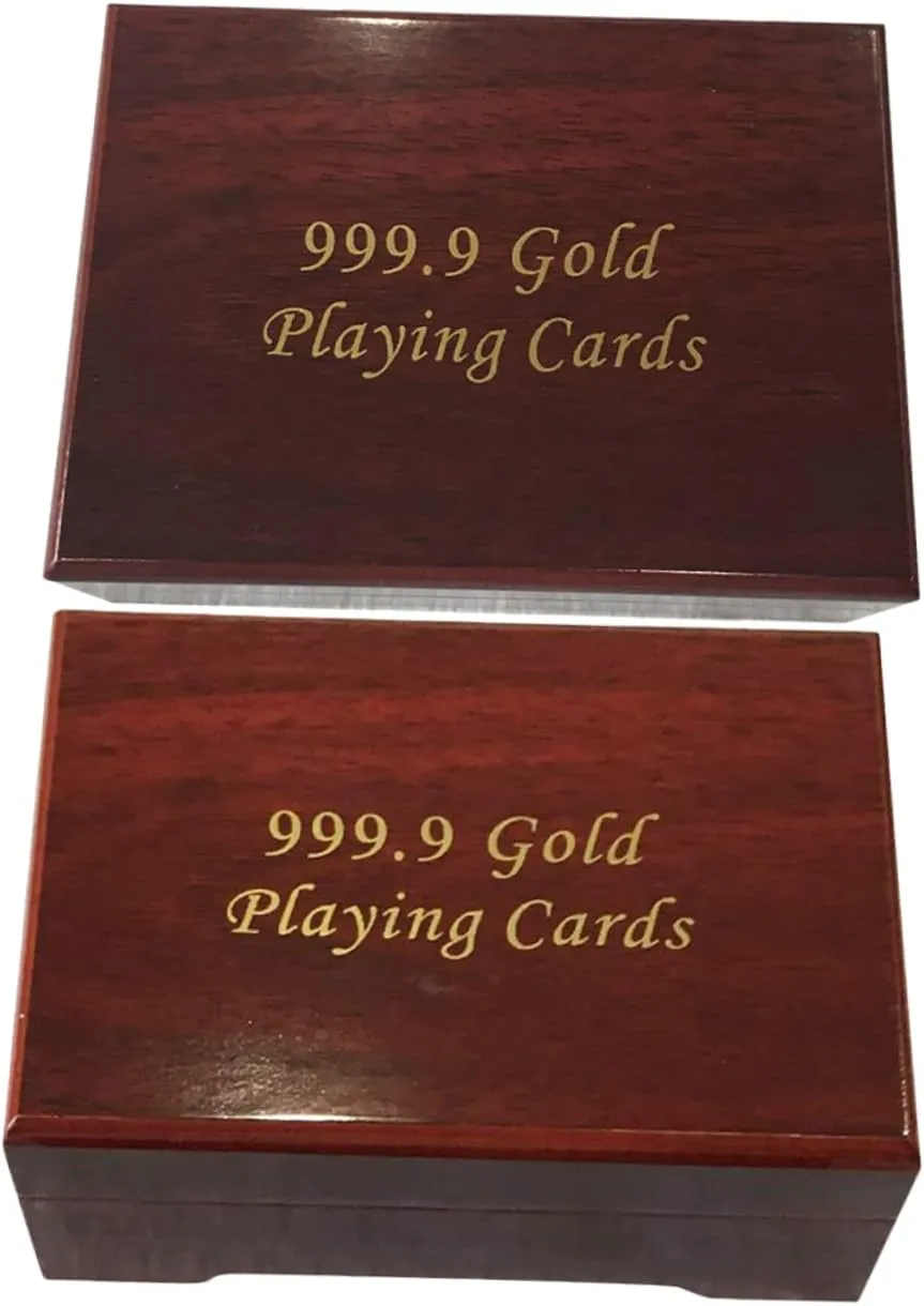 2pcs Wooden Playing Card Storage Case Compact Poker Card Organizer Box and Easy to Clean with Smooth Edges for Decks and Collectibles