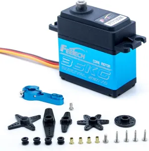 35kg Servo Motors Waterproof High Speed Torque Digital Servo Metal Gear RC Crawler 1/10 1/8 1/12 Steering Servo,Control Angle 180° for RC Car Helicopter Airplane Robot Arm Control
