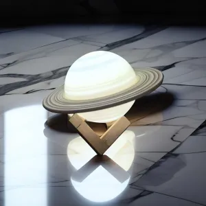 3D Saturn Lamp with Touch Control, 16 Color Changing, 8.7 Inches
