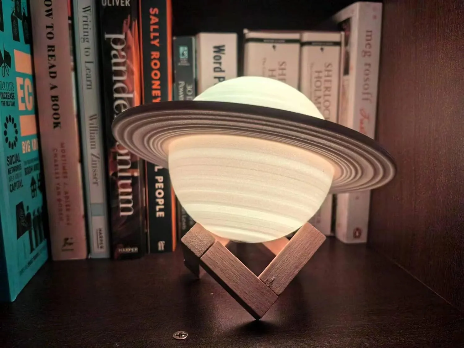 3D Saturn Lamp with Touch Control, 16 Color Changing, 8.7 Inches