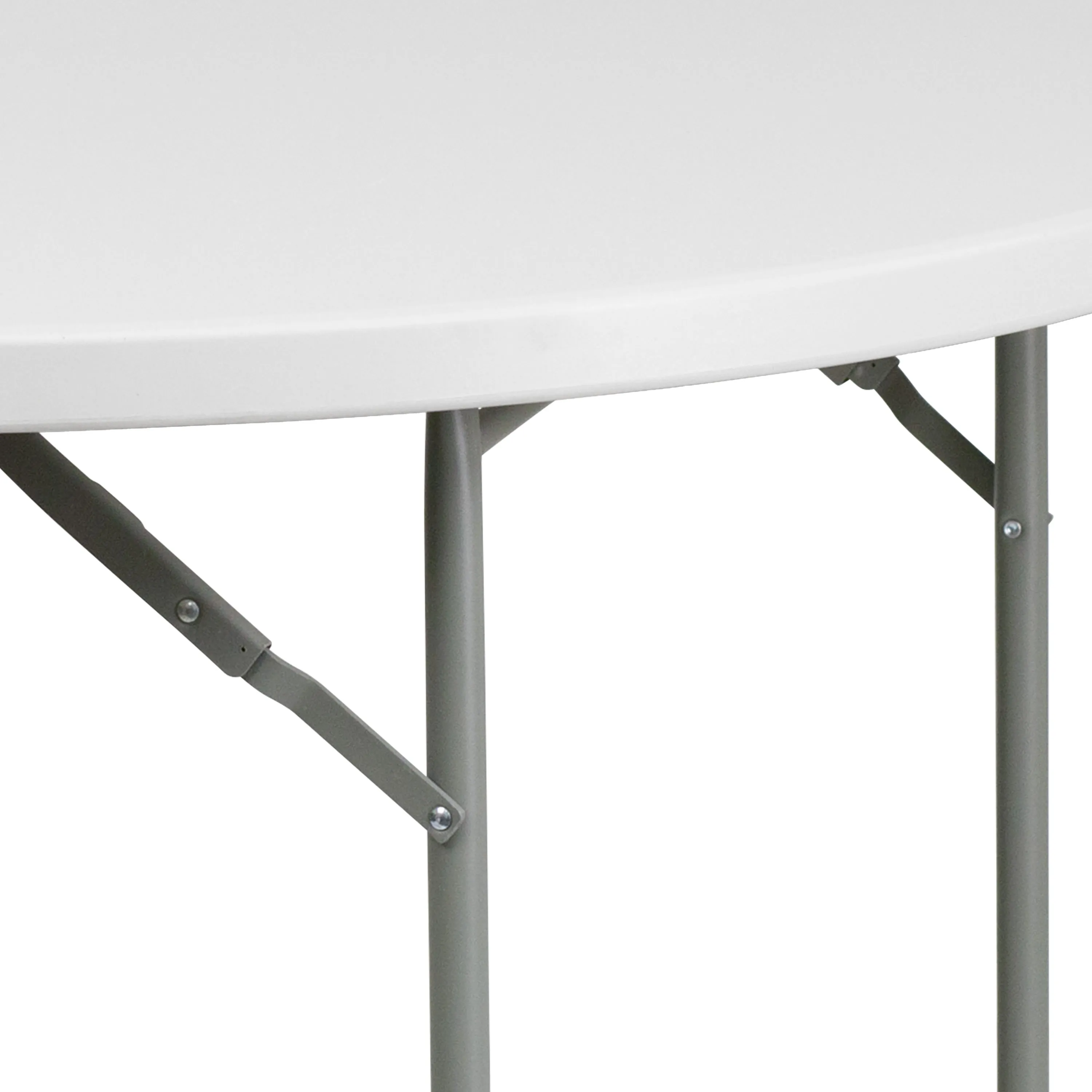 4-Foot Round Plastic Folding Table