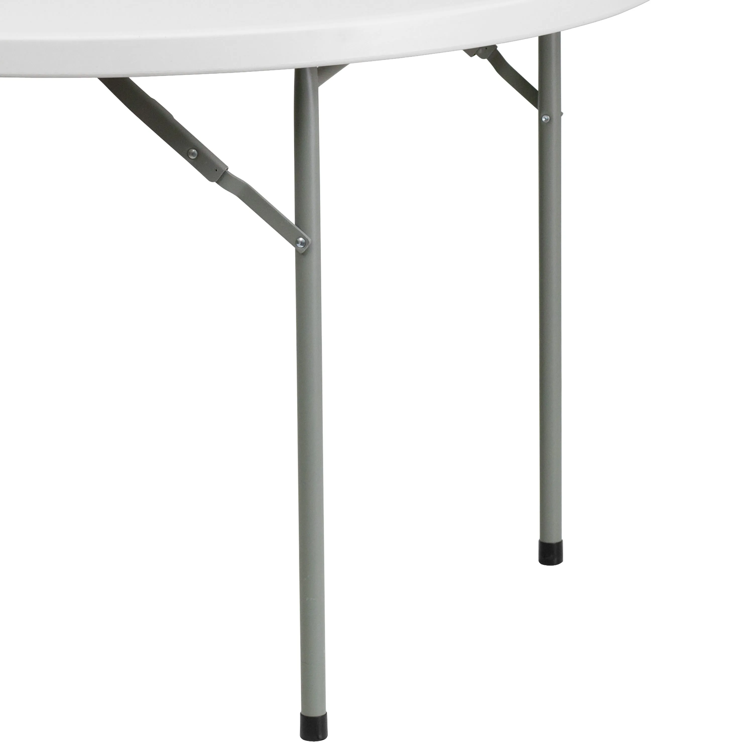 4-Foot Round Plastic Folding Table