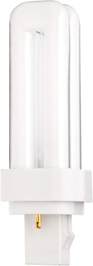 (4 Pack) 13 Watt Double Tube – 2 Pin (GX23-2) Base - 4100K CFL-Plug-in Replacement for Sylvania 21120/20708 - CF13DD/841/ECO - GE 97589 - F13DBX23/841/ECO - Philips 383133 PL-C13W/41/USA/ALTO.
