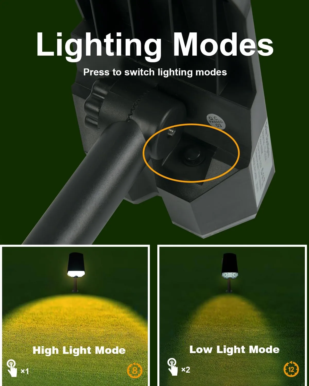 4 Pack Solar Powered Outdoor Spot Lights Outside Waterproof 20 LEDs Landscape Spotlights Dusk to Dawn for House Yard Tree, Plants, Walls, Path, Garden, Statues, Superior Accent Lamp Warm White