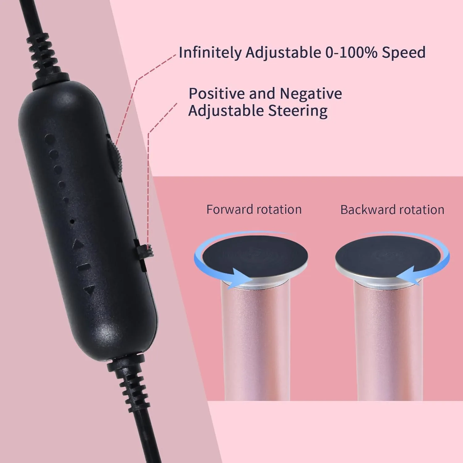 4.8IN Longer Electric Foot Callus Remover with 80pcs Sandpaper Discs, Professional Aluminum Callus Remover for Feet, Stepless Speed Control Pedicure Tools for Dead Skin