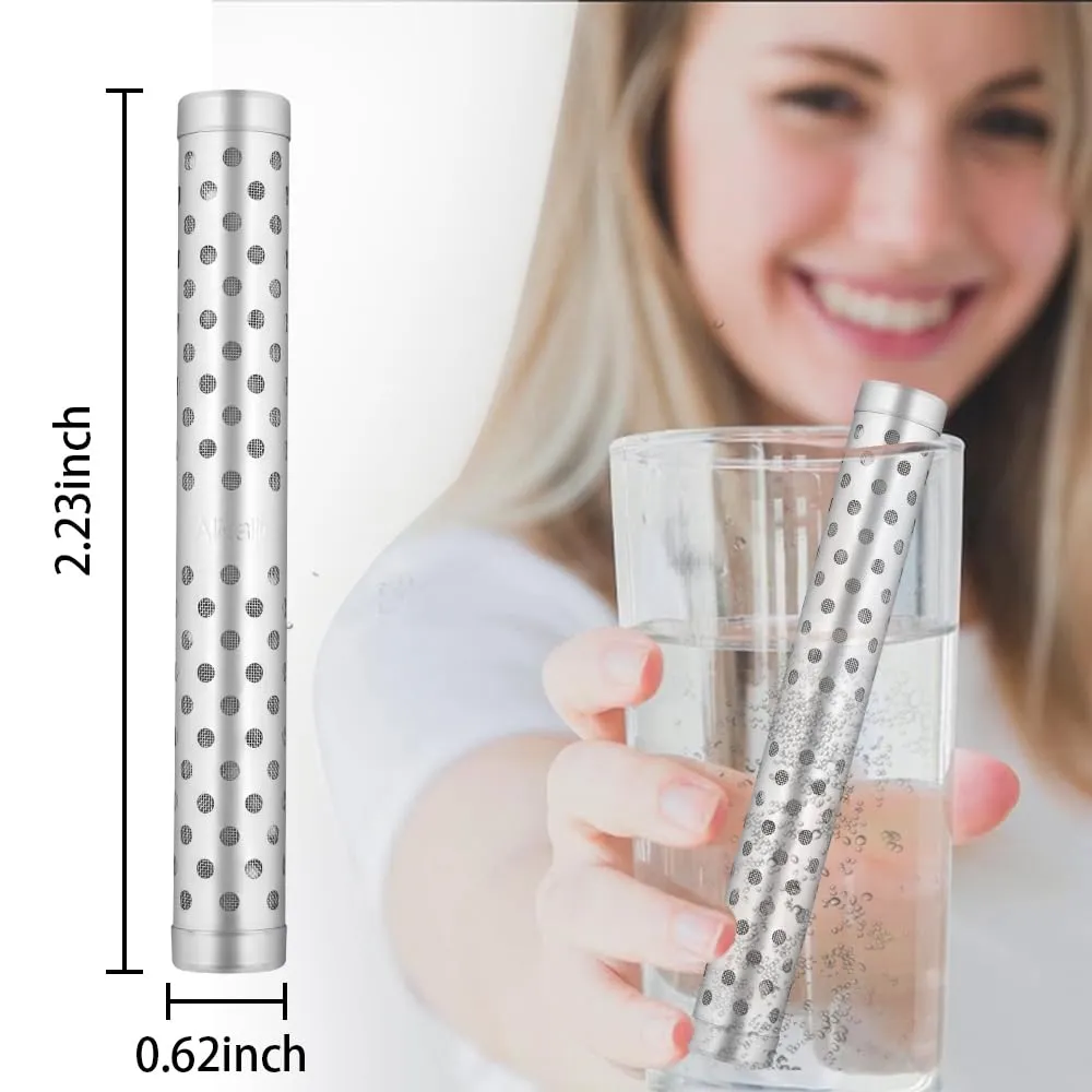5 PACK Alkaline Water Stick PH Alkalizer Ionizer Stainless Steel Hydrogen Minerals Wand Water Purifier Filter