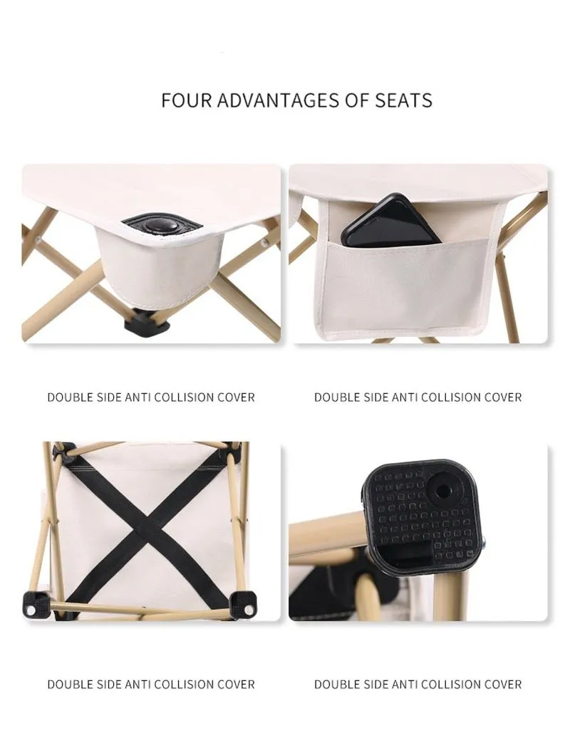 5PCS Folding Table Chairs Aluminium Picnic Table