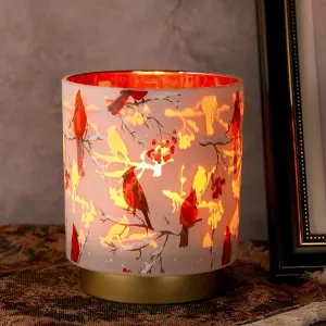 7'' Battery Operated Lamp Timer, Decorative Cordless Table Lamps for Area No Plug, Battery Powered Accent Lamp for Kitchen/Entryway/Corner Shelf/Living room, Nightlight For Bathroom/Bedroom(Red)
