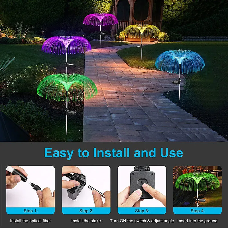 7 Color outdoor lamp Solar Led Jellyfish Lamp Waterproof