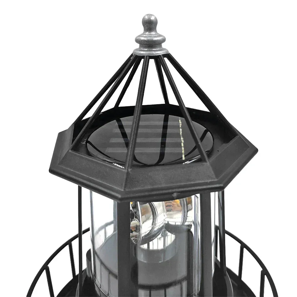 Adjustable Solar-Powered LED Lighthouse for Garden - Decorative Solar Lighthouse for Outdoor Areas