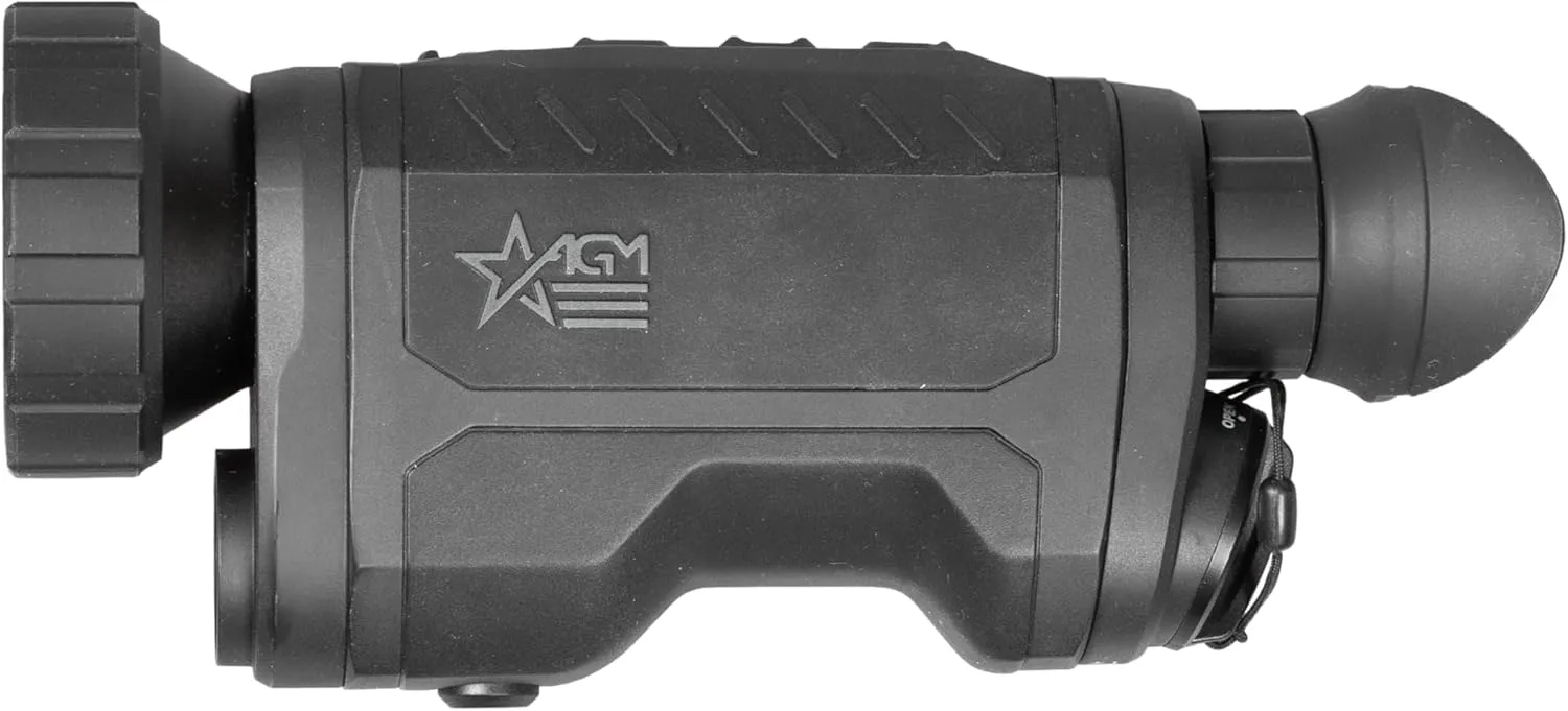 AGM Global Vision ReachIR LRF Thermal Imaging Monocular with 1000m Built-in Laser RangeFinder, 12 Micron Heat Vision IR monocular with LRF for Hunting