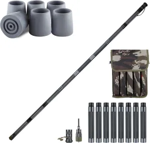 aiGear Premium Walking Hiking Stick and Anti Skid Rubber Tips