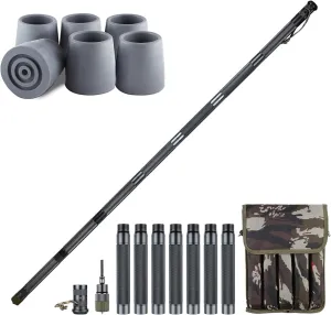 aiGear Premium Walking Hiking Stick and Anti Skid Rubber Tips