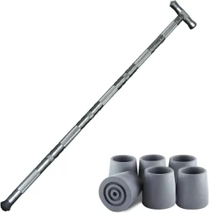 aiGear Premium Walking Hiking Stick and Anti Skid Rubber Tips