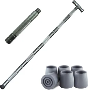 aiGear Premium Walking Hiking Stick and Ext Section and Anti Skid Rubber Tips