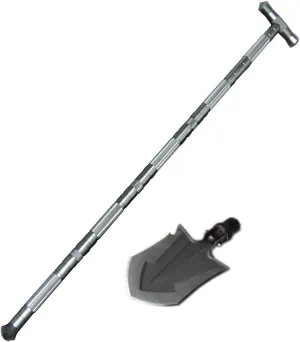 aiGear Premium Walking Hiking Stick CNC Machined Outdoor Trekking Poles Color Gray Compitable with Shovel Head