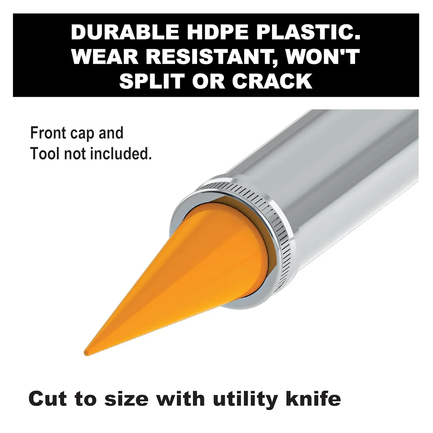 Albion Engineering Company 235-3(25 Pack) Cone Nozzle for Albion Professional Line Caulking Guns, Orange, Pack of 25