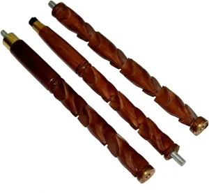 ALFAMART HT Unique Hand-Carved Wooden Walking Stick – 34-Inch Folding Design with Artistic Details for Travelers and Enthusiasts(Handle not Include)