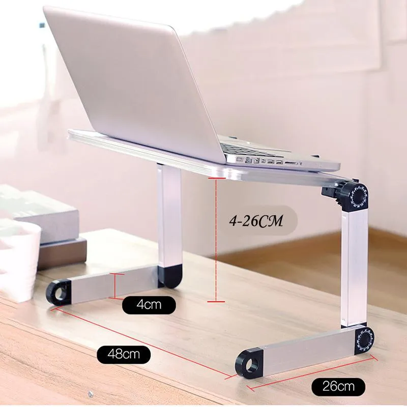 Aluminum Alloy Laptop Holder Stand Portable Adjustable Folding Notebook Desk Computer Table Lifting Bracket Foldable Holder