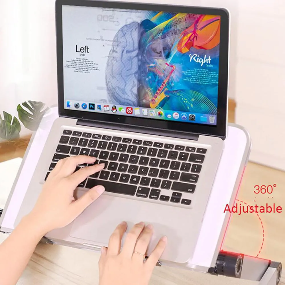 Aluminum Alloy Laptop Holder Stand Portable Adjustable Folding Notebook Desk Computer Table Lifting Bracket Foldable Holder