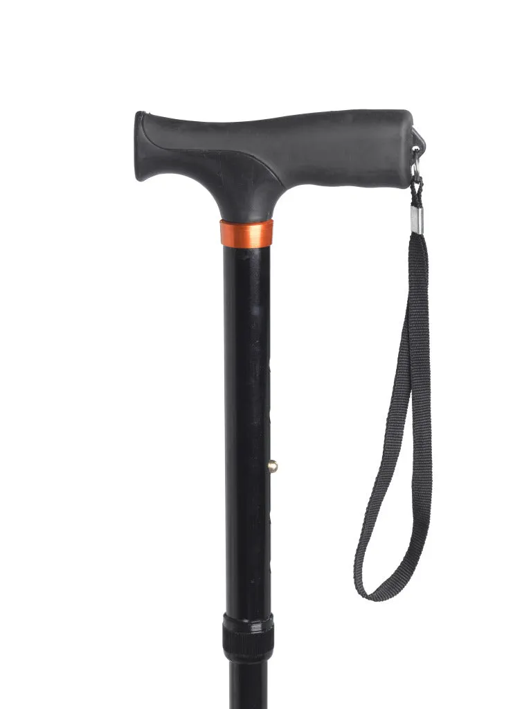 Aluminum Folding Cane, Soft Handle