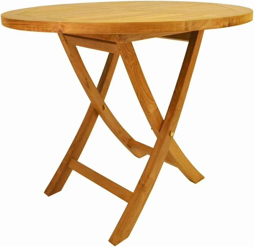 Anderson Teak Bahama Round Bistro Folding Table, 35"