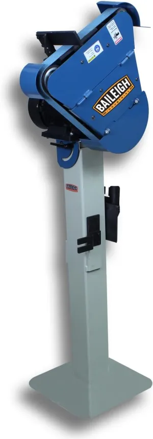 Baileigh 2" x 48" Three-Wheel Belt Grinder, 3600 FPM, 1Ph 110V (BG-248-3)