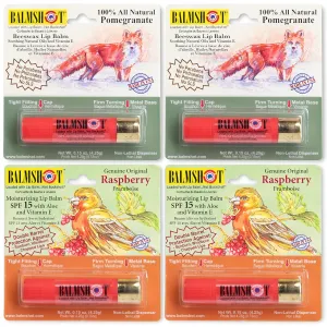 BALMSHOT Lip Balm 4 Pack (Fruit Combo (Variety Pack))