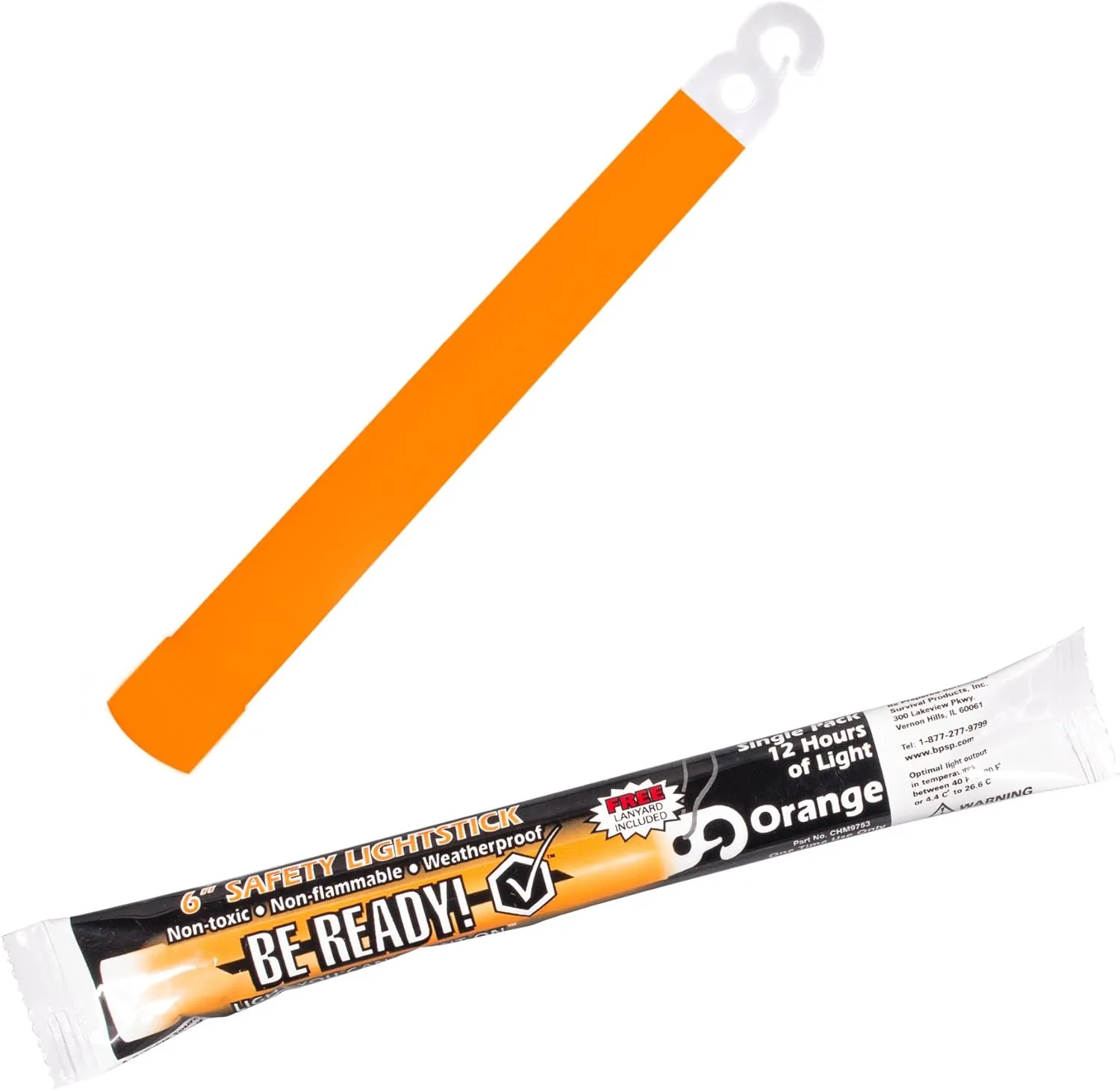 Be Ready - Industrial 12 Hour Illumination Emergency Safety Chemical Light Glow Sticks 12 Pack